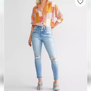 Flying Monkey High Rise Skinny Ankle Jubilate 24 NWT Stretch Double Waistband